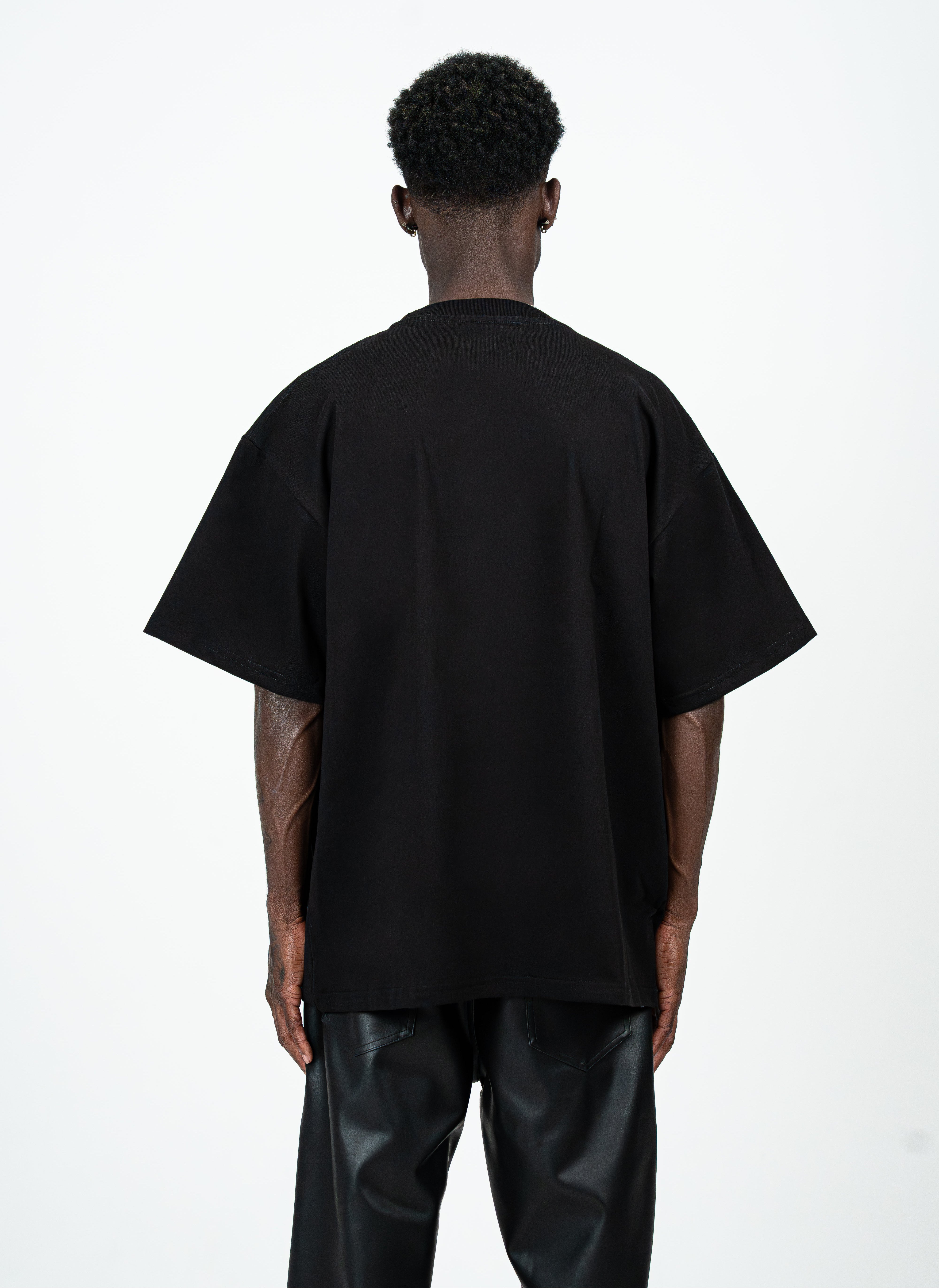 GOLD FOIL LOGO OVERSIZED T-SHIRT